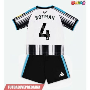 Lacne Dětský Futbalové dres Newcastle United Sven Botman #4 2026-27 Krátky Rukáv - Domáci (+ trenírky)